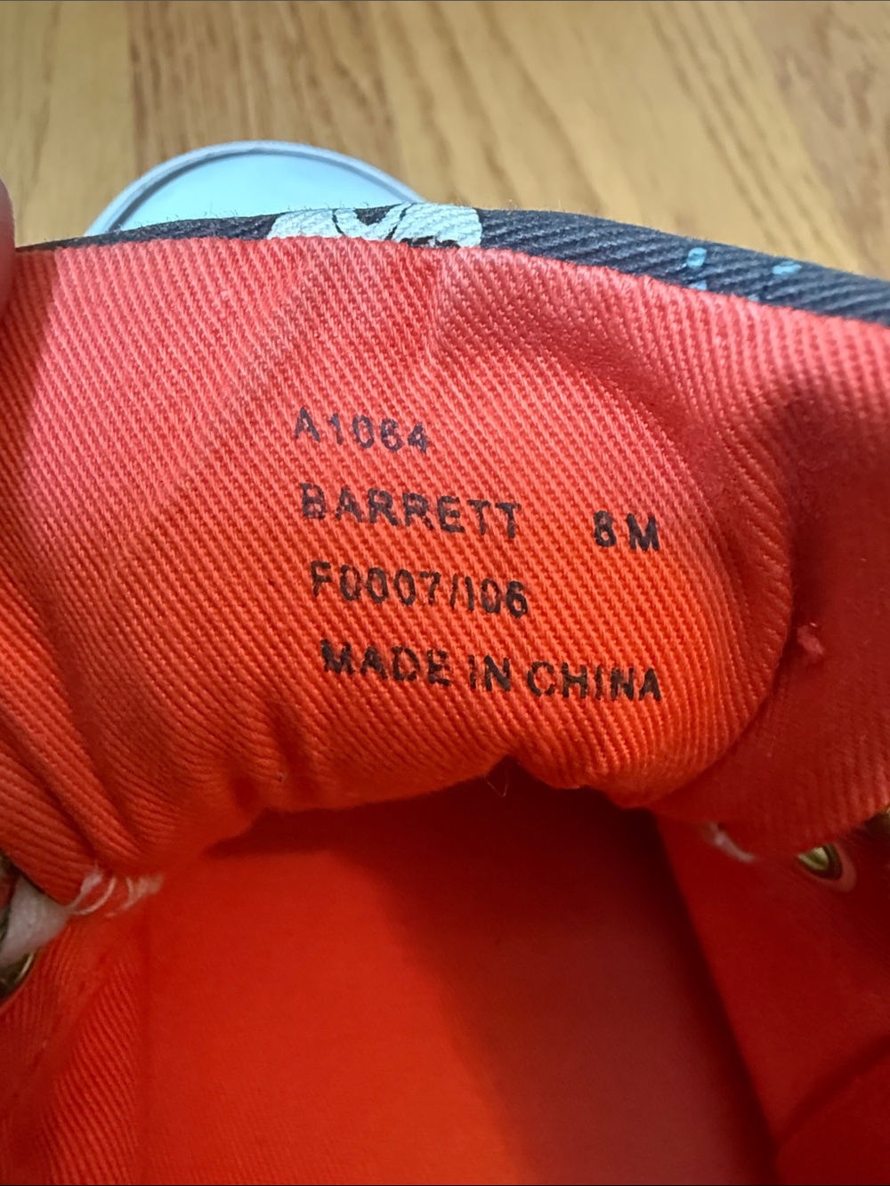 COACH Barrett Hangtag Print Sneakers Women 8M Brown Orange Canvas Leather A1064 - Picture 11 of 13